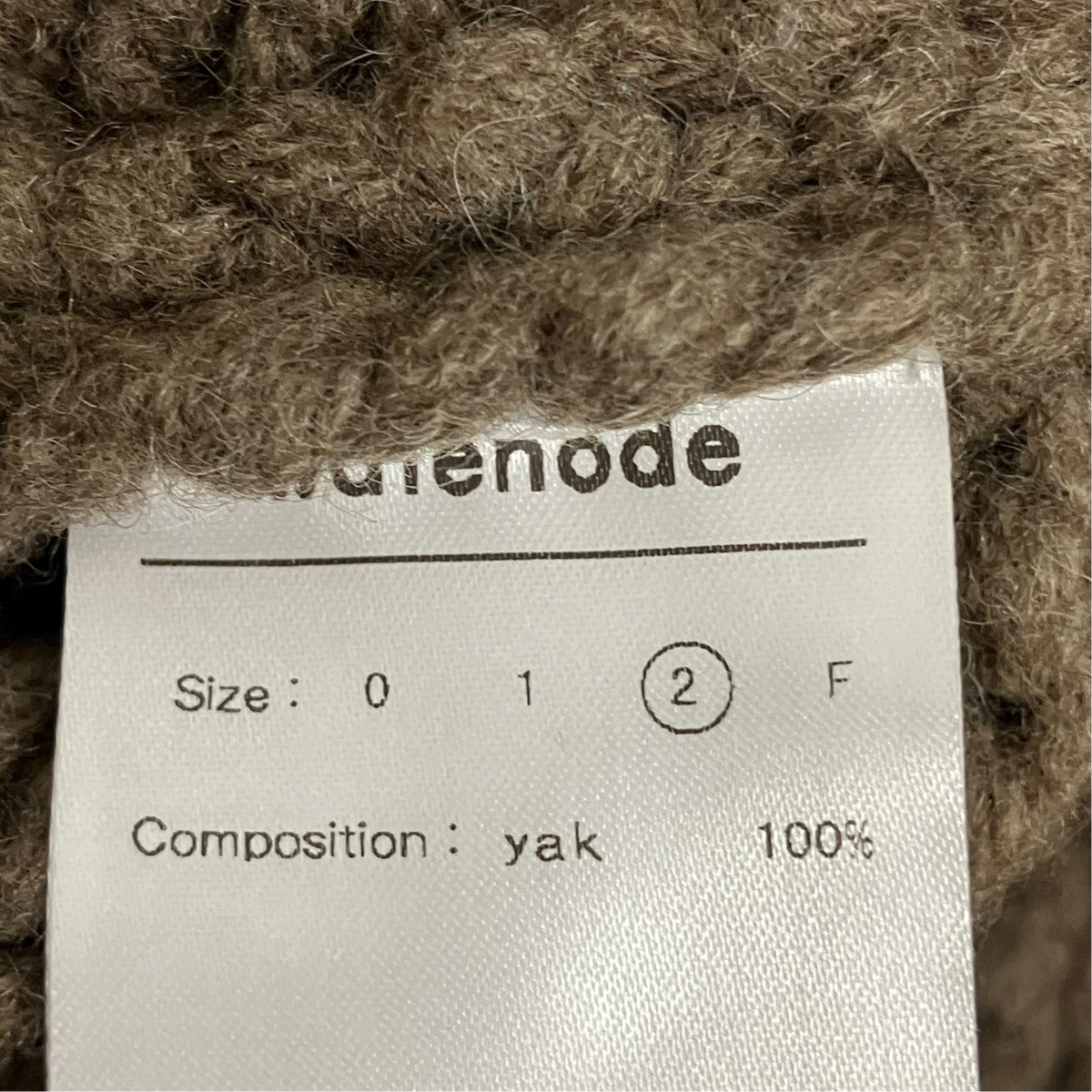 walenode ジップアップヤクニットwn23-15fw188-kw 古着・中古-6枚目のアイテム画像