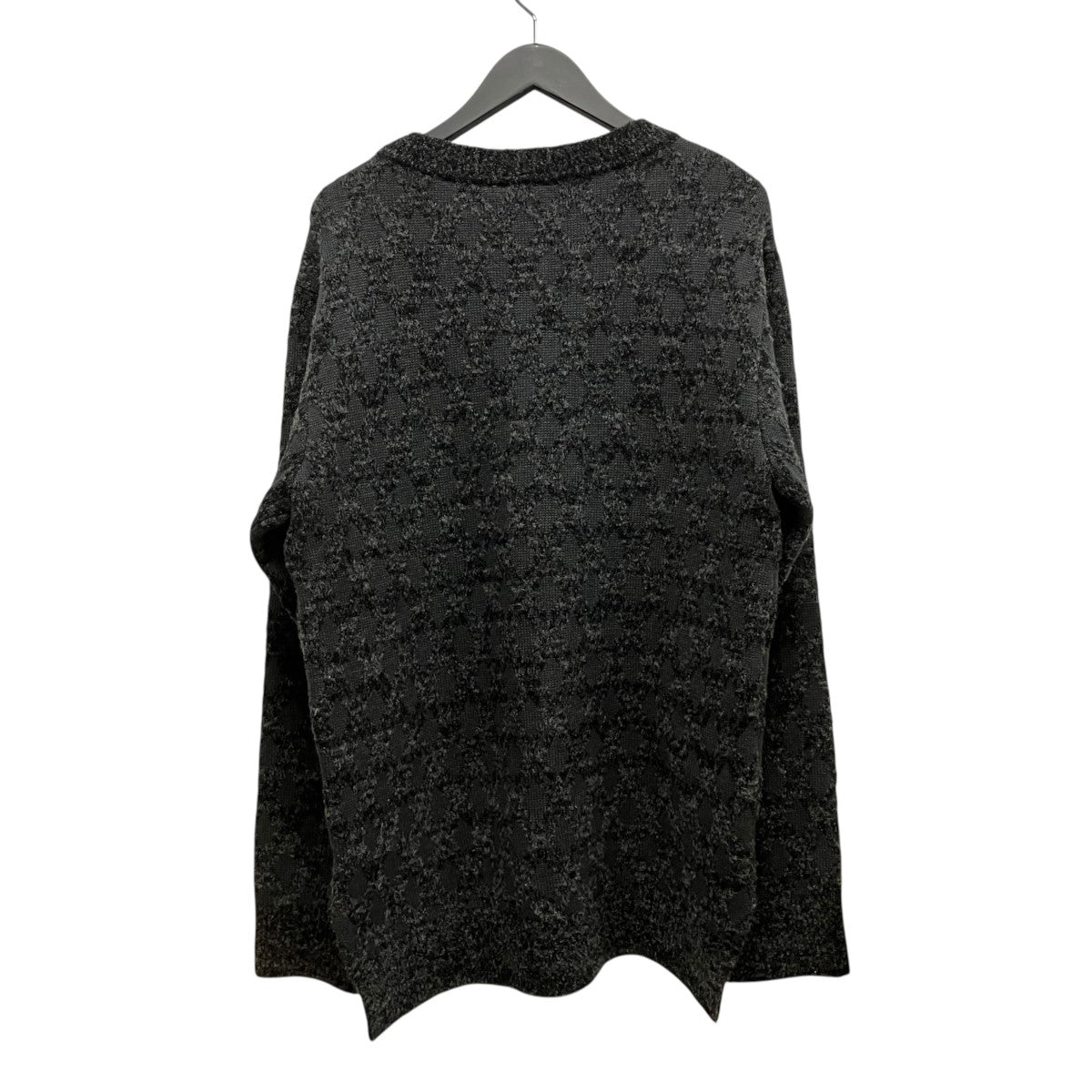 MATSUFUJI Melange Jacquard Crewneck KnitメランジジャガードクルーネックニットM213-0502 古着・中古-2枚目のアイテム画像