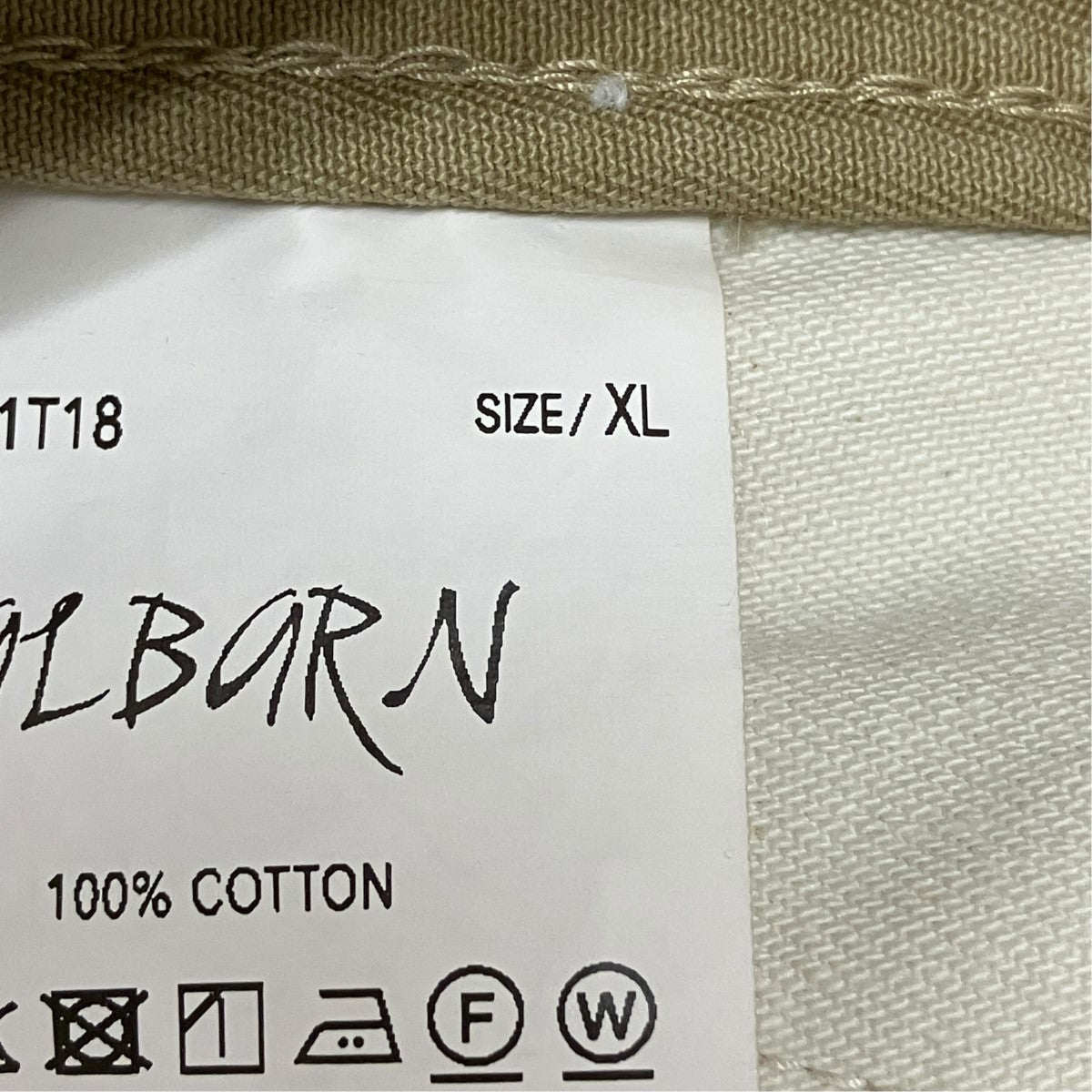 26AWALBARN（アルバーン）エイジドエフェクトリサイズドチノトラウザーコットンパンツNN-0801T18