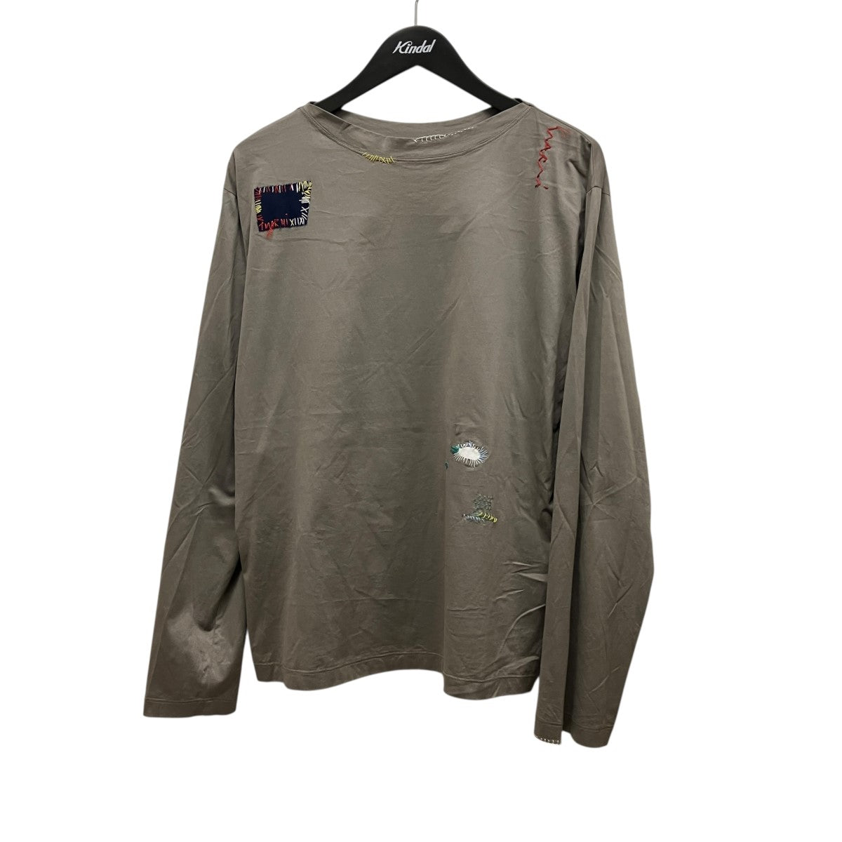 MARNI 25SS刺しゅうロングTシャツHUMU0331S0 古着・中古-1枚目のアイテム画像