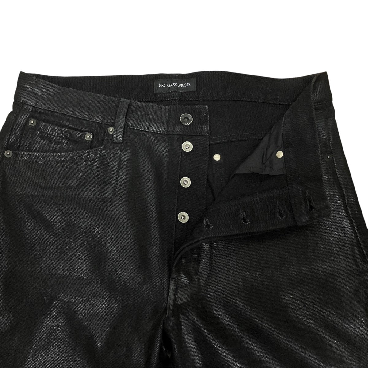 NO MASS PROD コーティングデニムパンツ 古着・中古-5枚目のアイテム画像