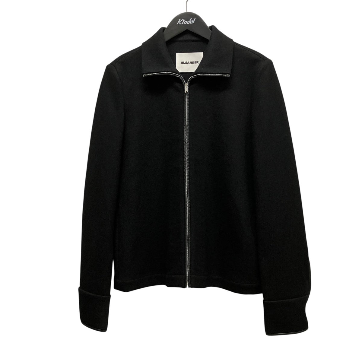JIL SANDER 25AWレザーパイピングウールジップアップジャケットJ02DL0263 J20050 古着・中古-1枚目のアイテム画像