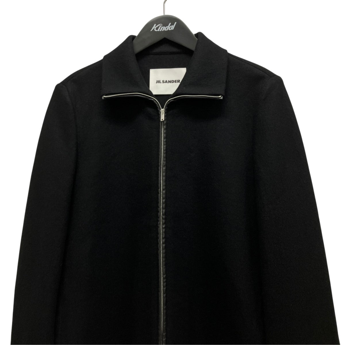 JIL SANDER 25AWレザーパイピングウールジップアップジャケットJ02DL0263 J20050 古着・中古-3枚目のアイテム画像