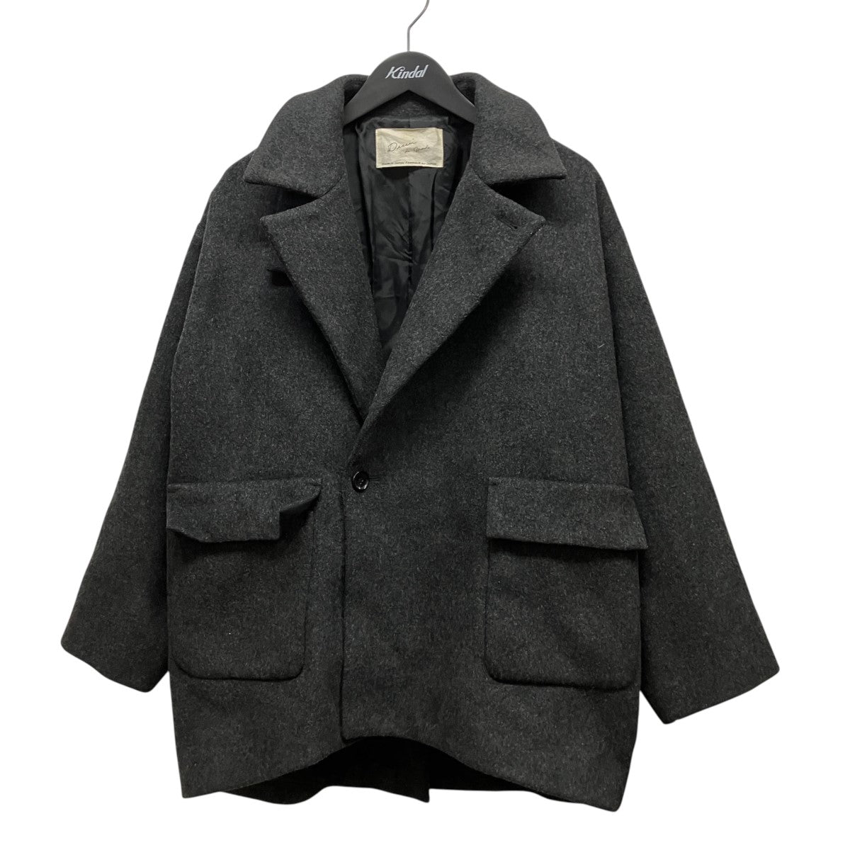 Dessin de mode オーバーサイズショートコート18DCO-199ST 古着・中古-1枚目のアイテム画像
