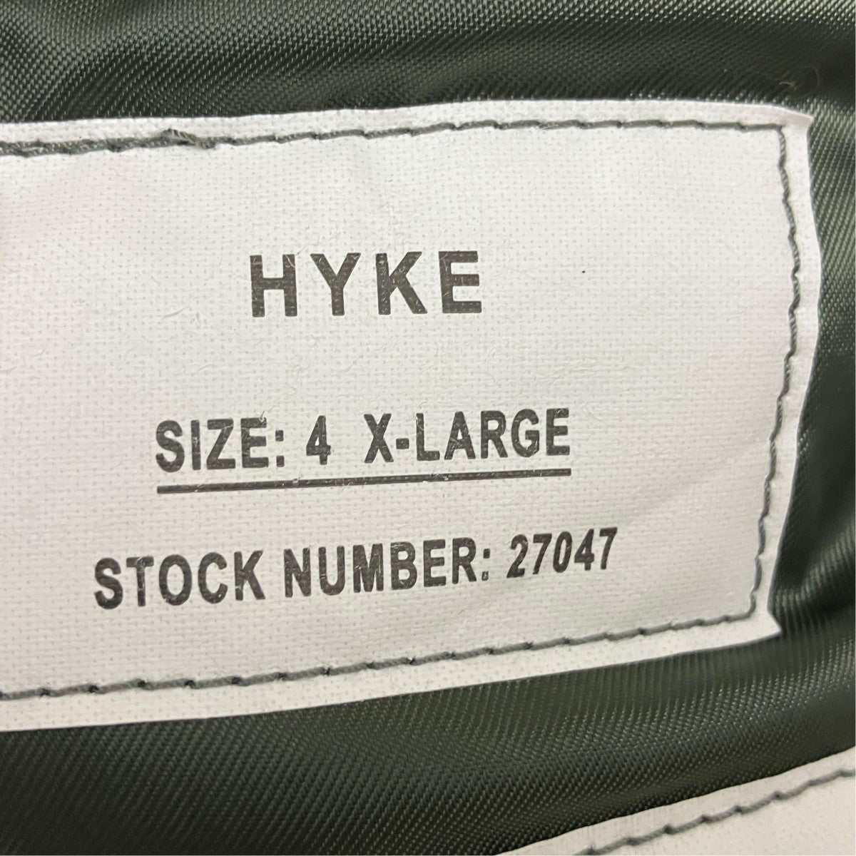 HYKE UNITED ARROWS別注ジップアップリバーシブルMA-1ジャケット222-27047 033 古着・中古-7枚目のアイテム画像