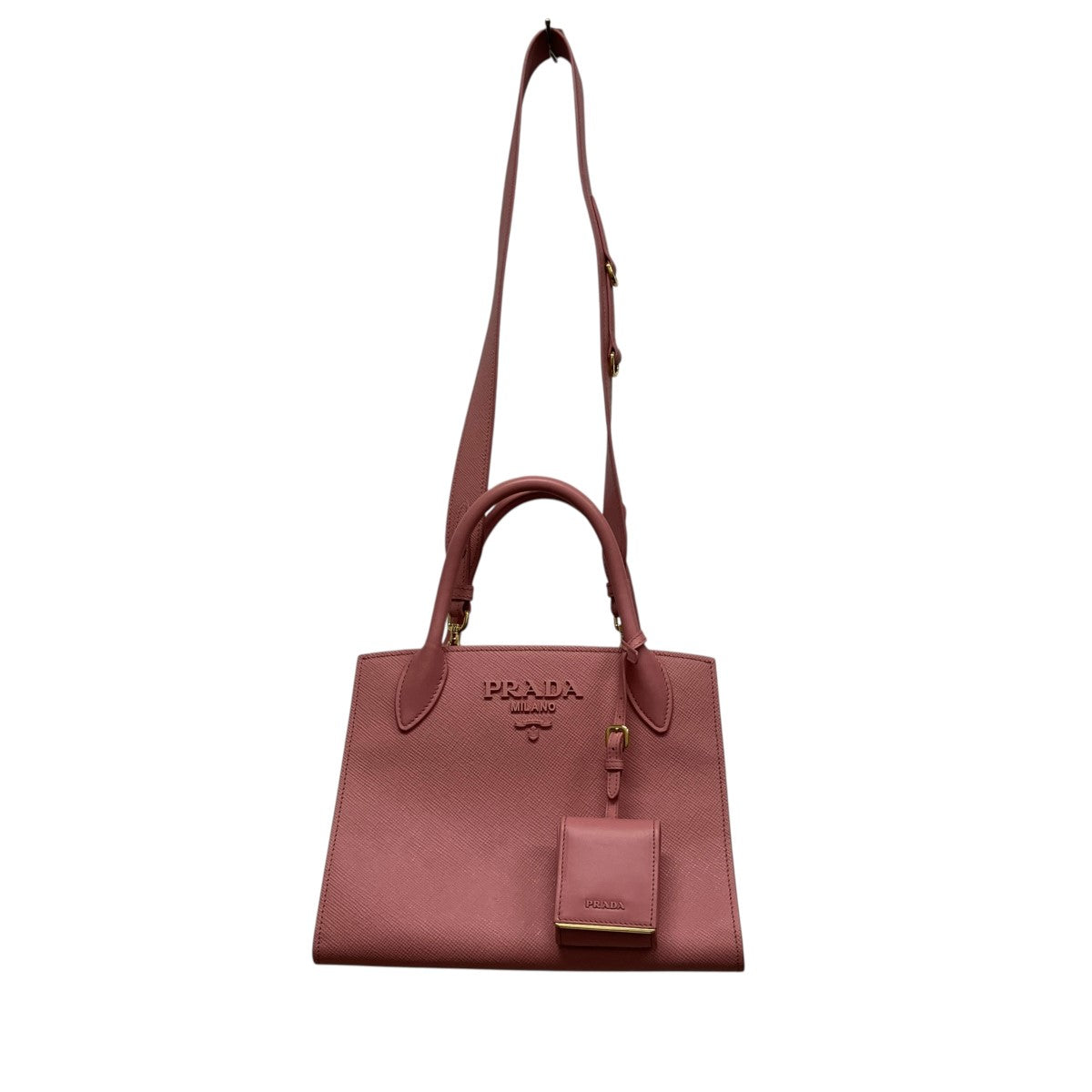 PRADA モノクローム スモールバッグ2WAYバッグ1BA156 古着・中古-1枚目のアイテム画像