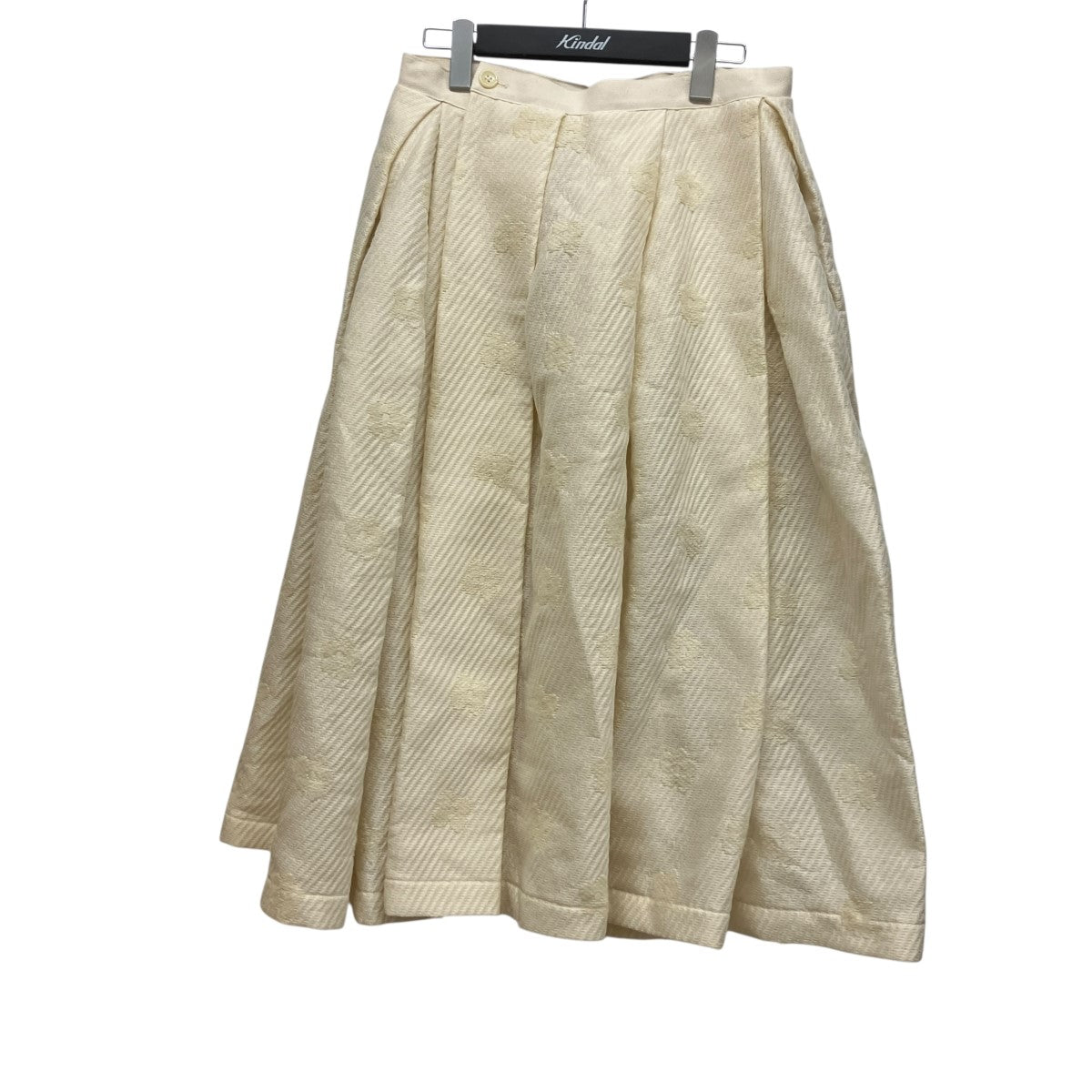 COMME des GARCONS tricot プリーツウールラップスカート 古着・中古-1枚目のアイテム画像