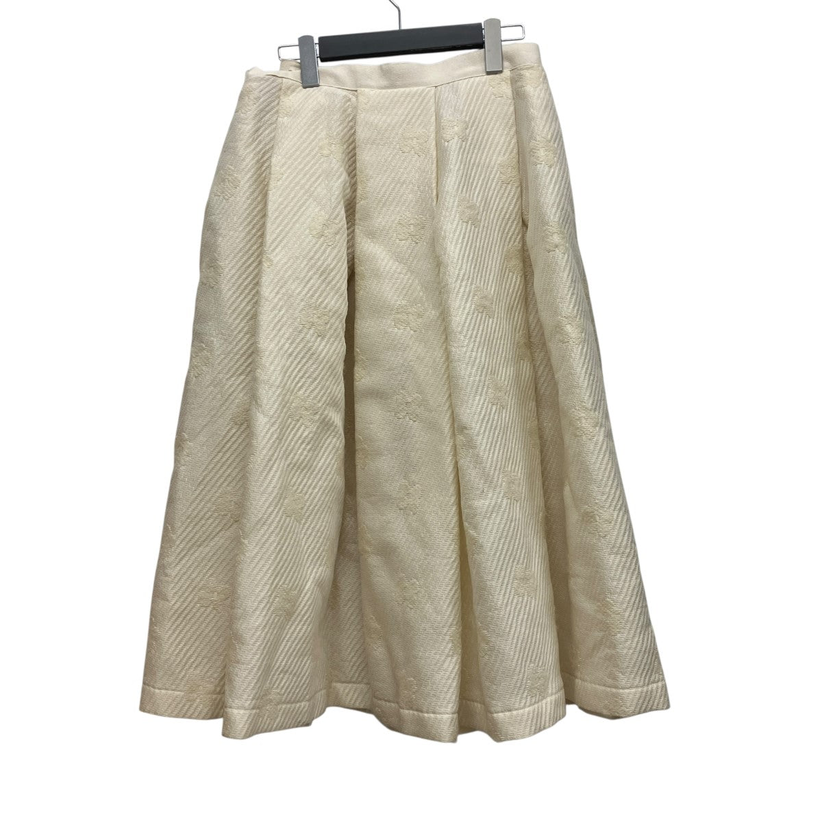 COMME des GARCONS tricot プリーツウールラップスカート 古着・中古-2枚目のアイテム画像