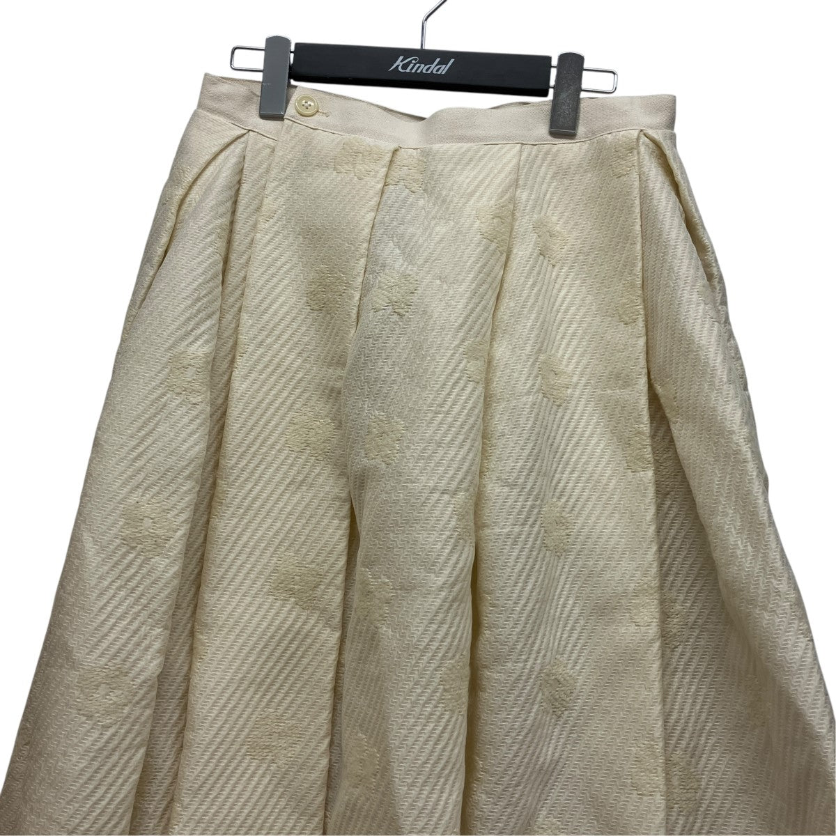 COMME des GARCONS tricot プリーツウールラップスカート 古着・中古-3枚目のアイテム画像