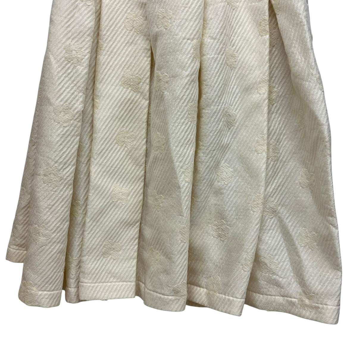 COMME des GARCONS tricot プリーツウールラップスカート 古着・中古-4枚目のアイテム画像