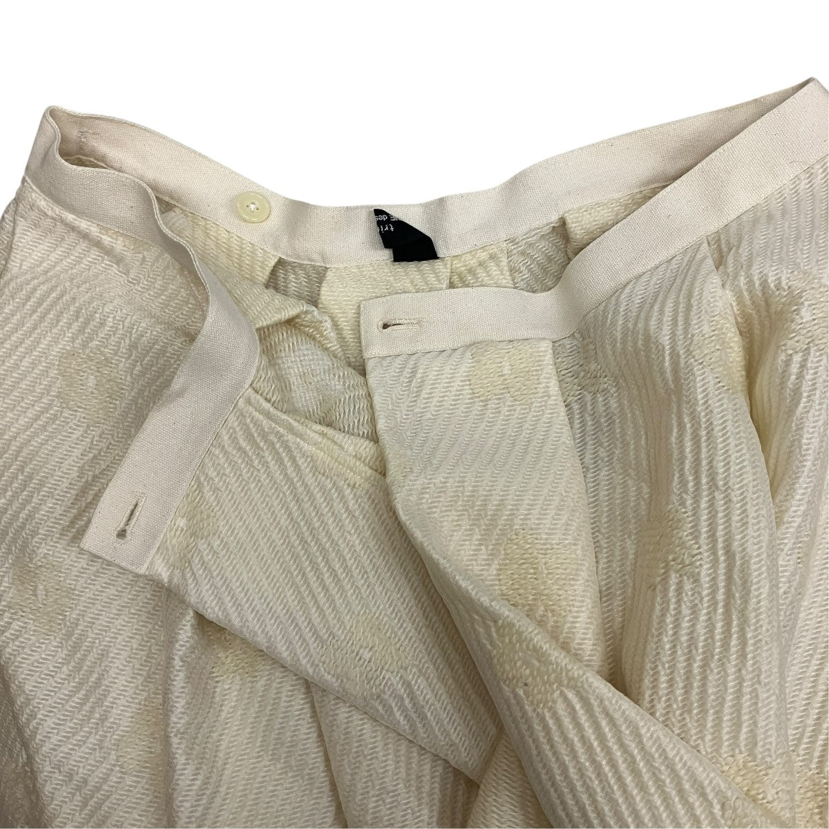COMME des GARCONS tricot プリーツウールラップスカート 古着・中古-5枚目のアイテム画像