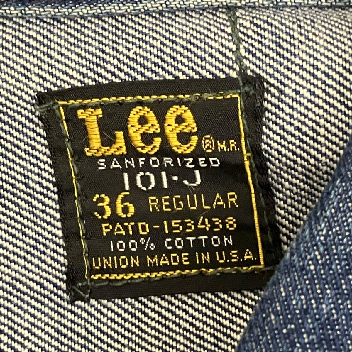 Lee(リー) 70s 四角黒タグ M．R．表記101-Jウエスターナデニム
