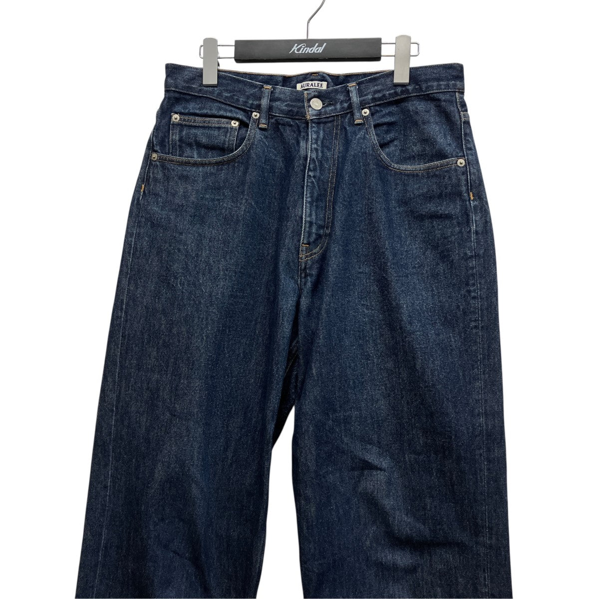 AURALEE HARD TWIST DENIM WIDE PANTSデニムパンツA00P03DM 古着・中古-3枚目のアイテム画像