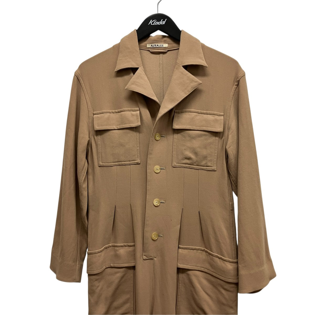 AURALEE TWIST WOOL BARATHEA JUMPSUITツイストウールジャンプスーツA9AT01BB 古着・中古-3枚目のアイテム画像