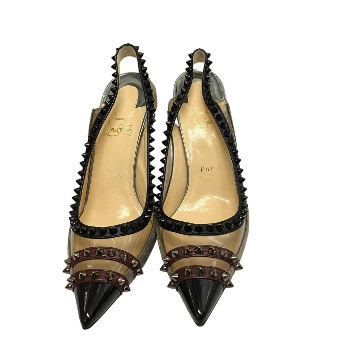 Christian Louboutin ヒールスタッズパンプス 古着・中古-2枚目のアイテム画像