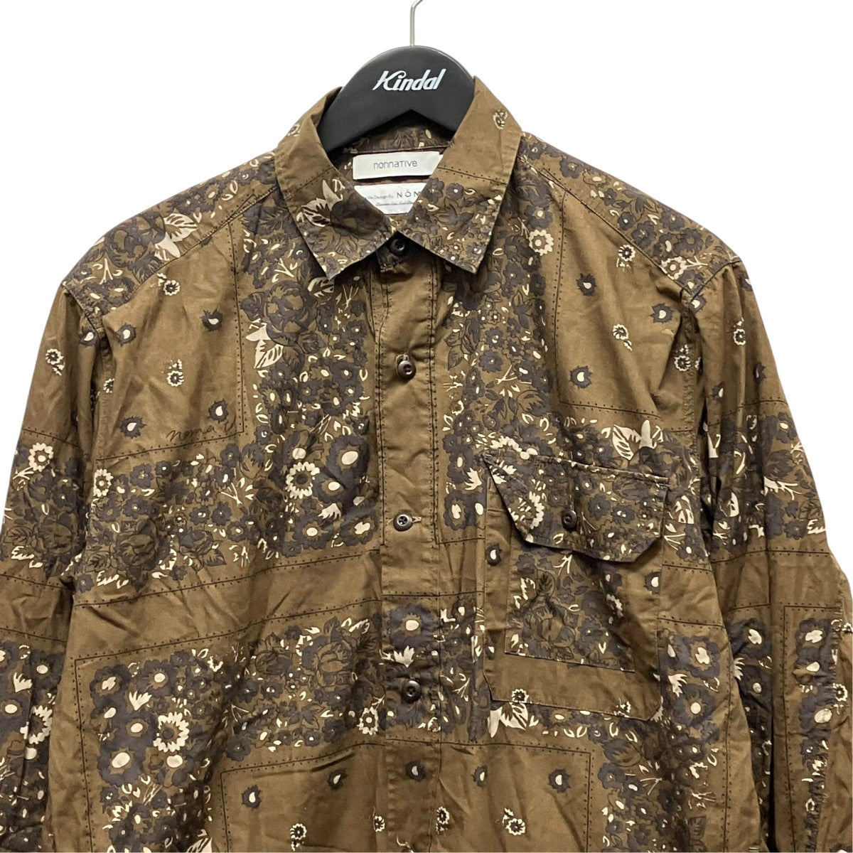 nonnative×NOMA t．d． 22SSWORKER SHIRT JACKETフラワーバンダナ柄長袖シャツNN-SJ4102 古着・中古-3枚目のアイテム画像