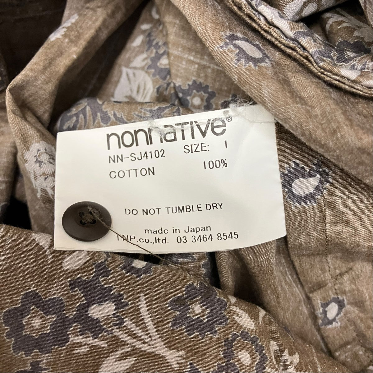 nonnative×NOMA t．d． 22SSWORKER SHIRT JACKETフラワーバンダナ柄長袖シャツNN-SJ4102 古着・中古-6枚目のアイテム画像