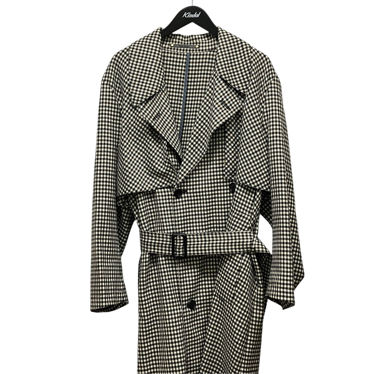 Paul Smith 23AWブリティッシュギンガムチェック柄ベルテッドロングトレンチコートPF-MV-79438 古着・中古-4枚目のアイテム画像