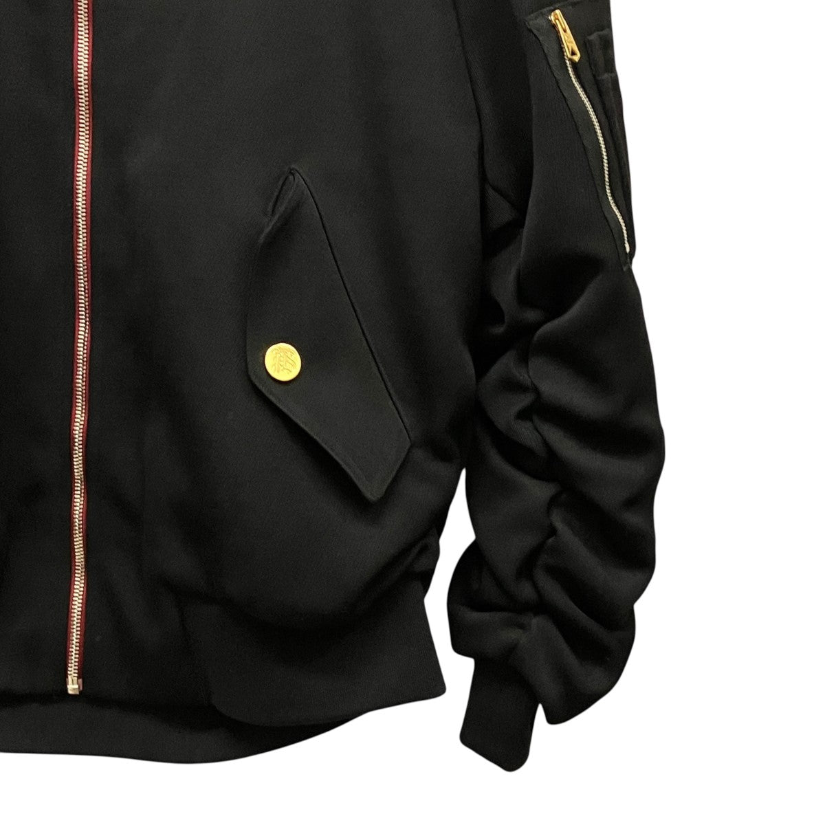 Paul Smith ウールアームギャザーMA-1ジャケットPF-KS-45349 古着・中古-4枚目のアイテム画像