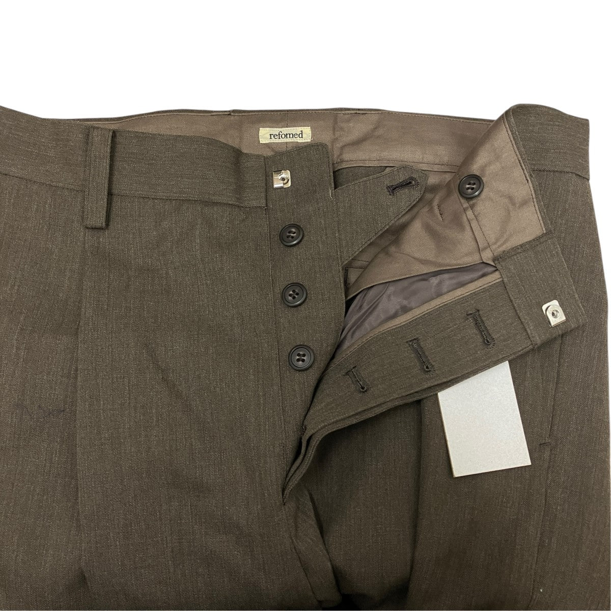refomed 25AWTARP WOOL SLACKS GABAウールスラックスREPT-047 古着・中古-5枚目のアイテム画像