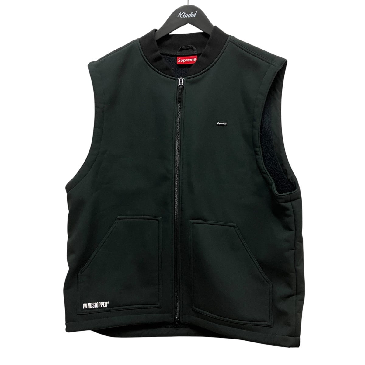 Supreme 22AWWINDSTOPPER Work Vestダブルジップシェルベスト 古着・中古-1枚目のアイテム画像
