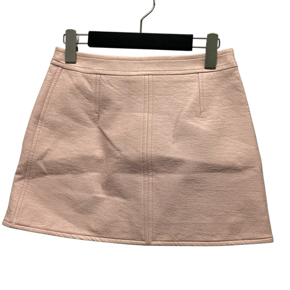 courreges Reedition Vinyl A-Line Miniskirtコットン コーティング ミニスカートPERCJU001VY0014 古着・中古-2枚目のアイテム画像
