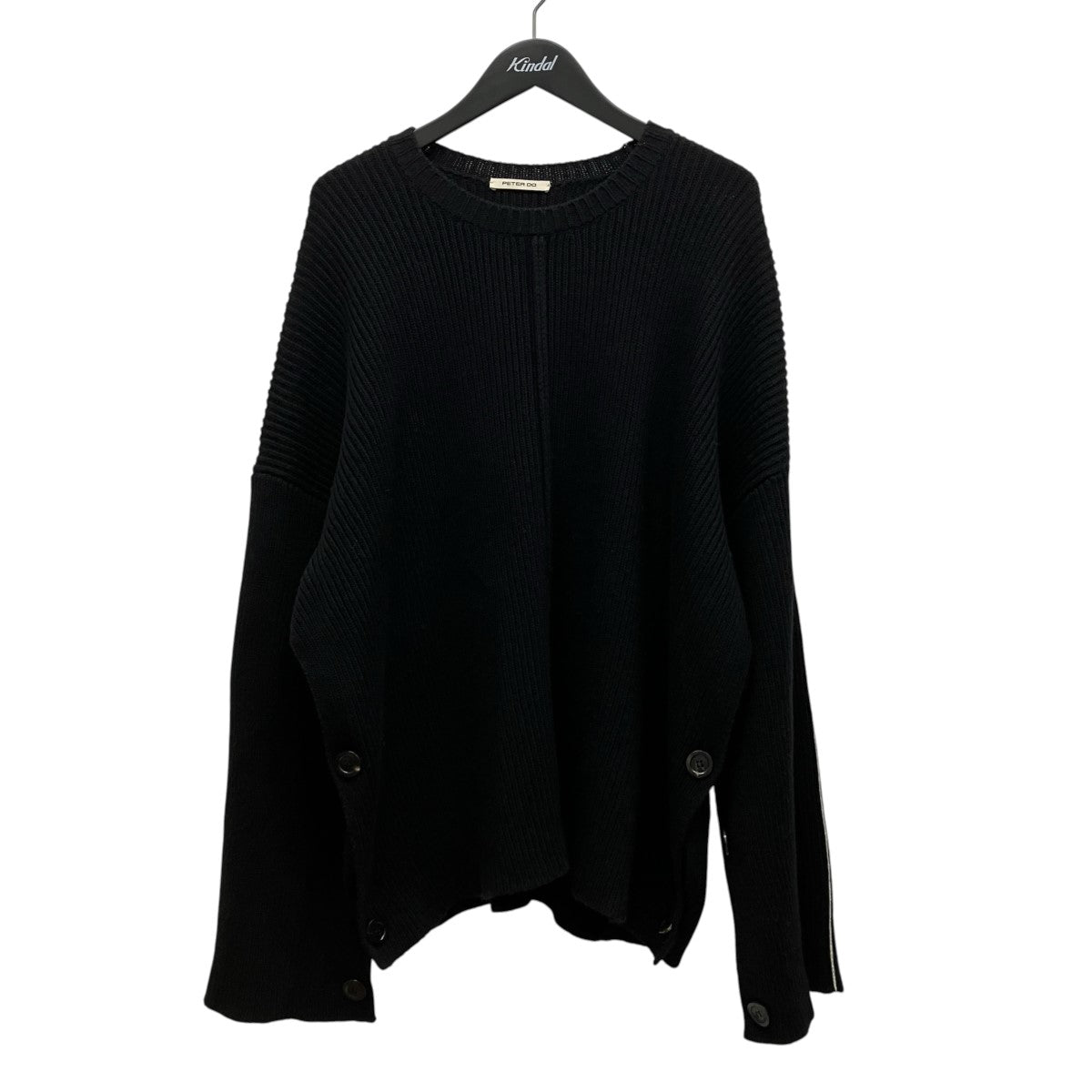 PETER DO Crew Neck Cape SweaterアームスリットニットPD-FW22-723-WOL 古着・中古-1枚目のアイテム画像