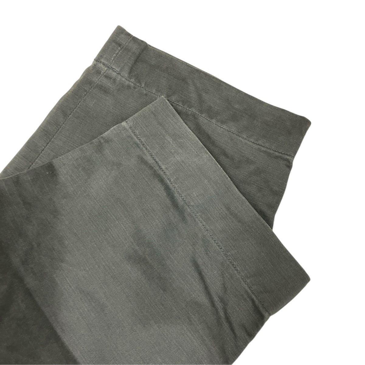 AURALEE 21AWWASHED FINX BUGGY SATIN WIDE PANTSコットンパンツA21AP01FB 古着・中古-5枚目のアイテム画像