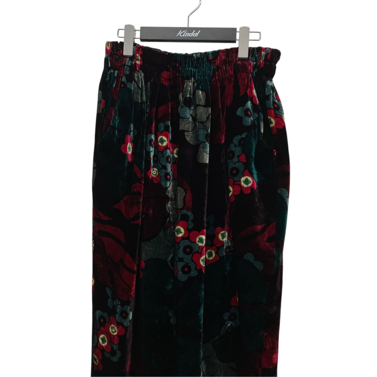 DRIES VAN NOTEN シルク混ベロア総柄スカート 古着・中古-3枚目のアイテム画像