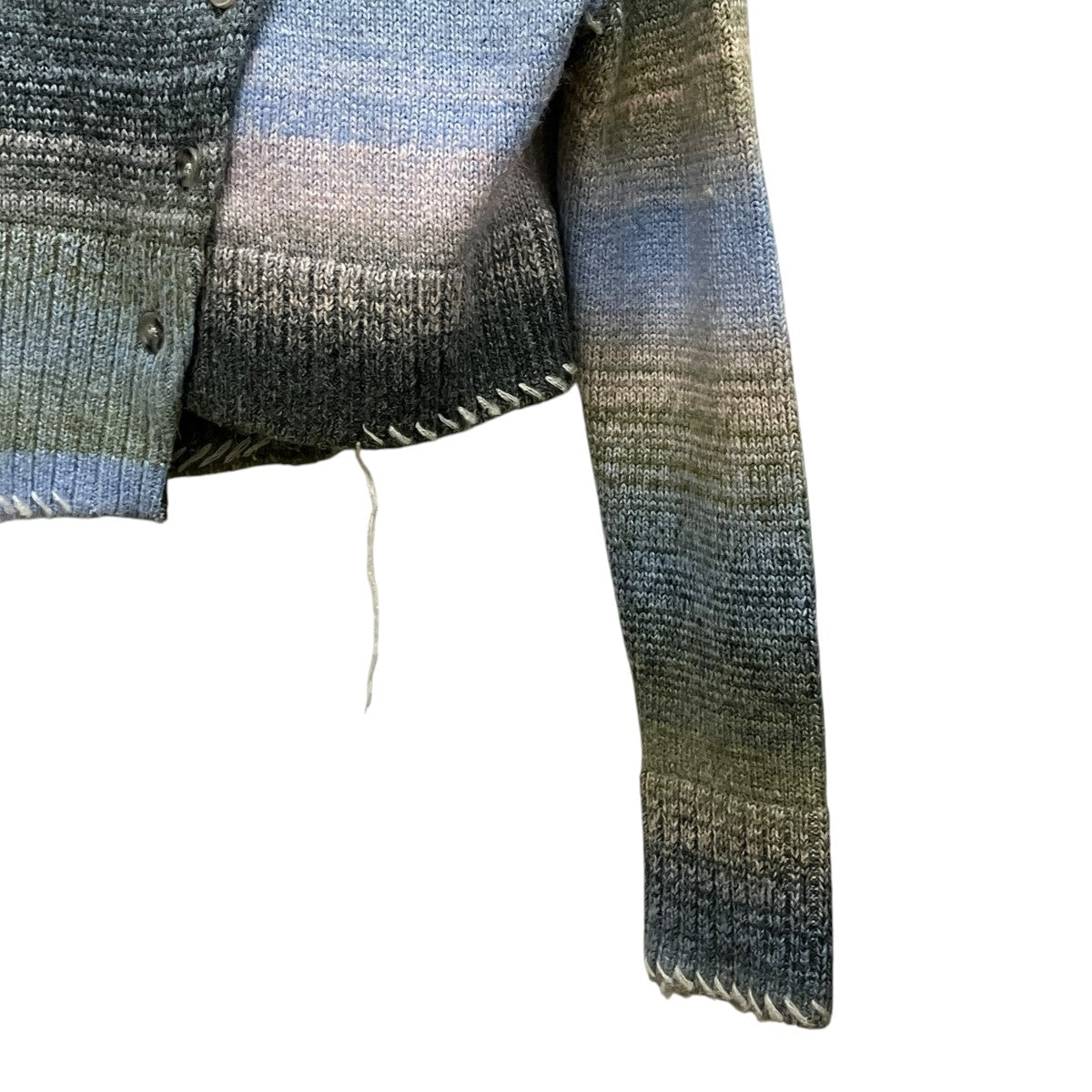 MAISON SPECIAL Asymmetry kasuri Knit Cardigan総柄アシメカスリニットカーディガン21252365211 古着・中古-4枚目のアイテム画像