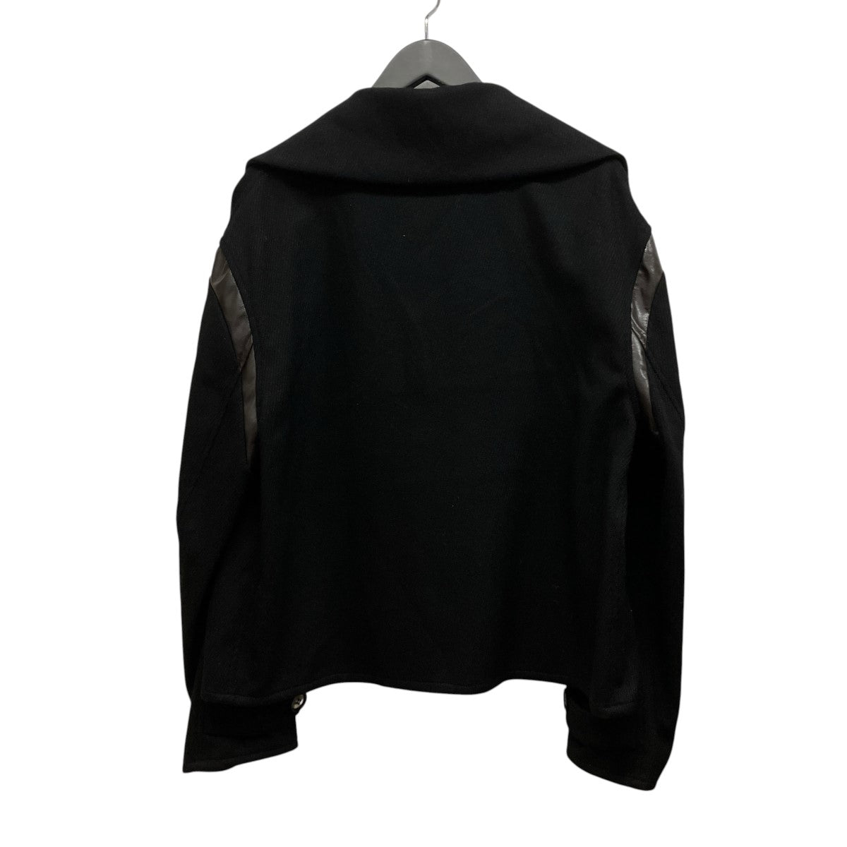 hype カシミヤ混バイカラーPコート 古着・中古-2枚目のアイテム画像