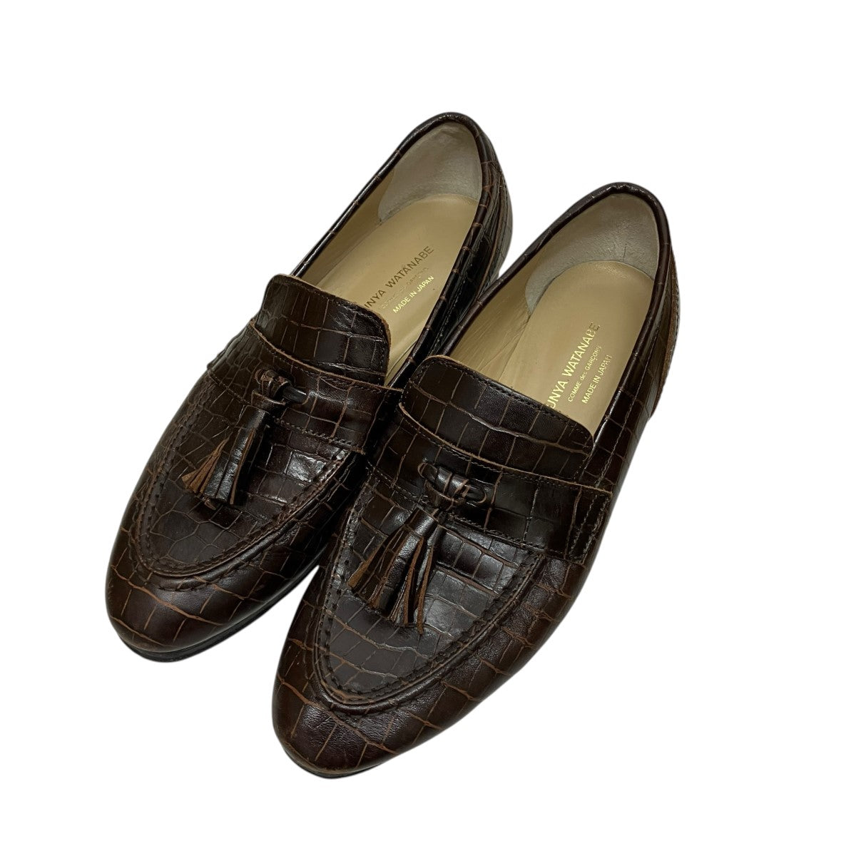 JUNYA WATANABE CDG 型押しタッセルローファー 古着・中古-1枚目のアイテム画像