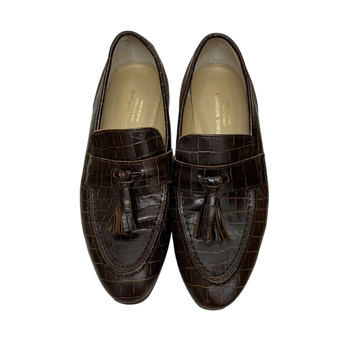 JUNYA WATANABE CDG 型押しタッセルローファー 古着・中古-2枚目のアイテム画像