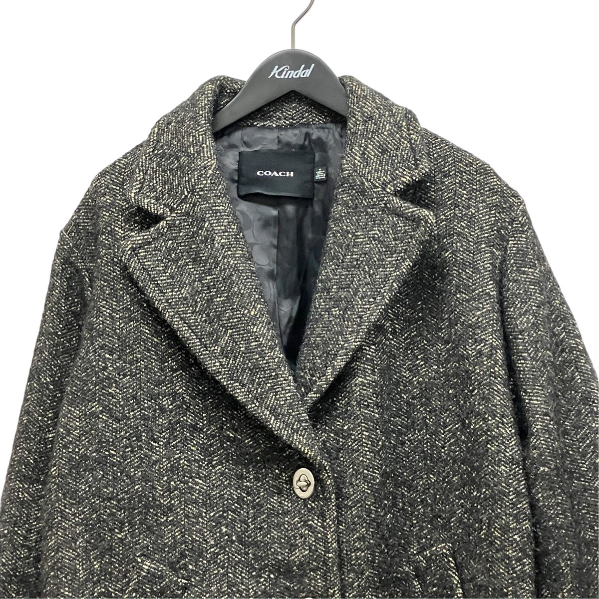 COACH ロックボタンウールテーラードジャケット888-262-6224 古着・中古-4枚目のアイテム画像