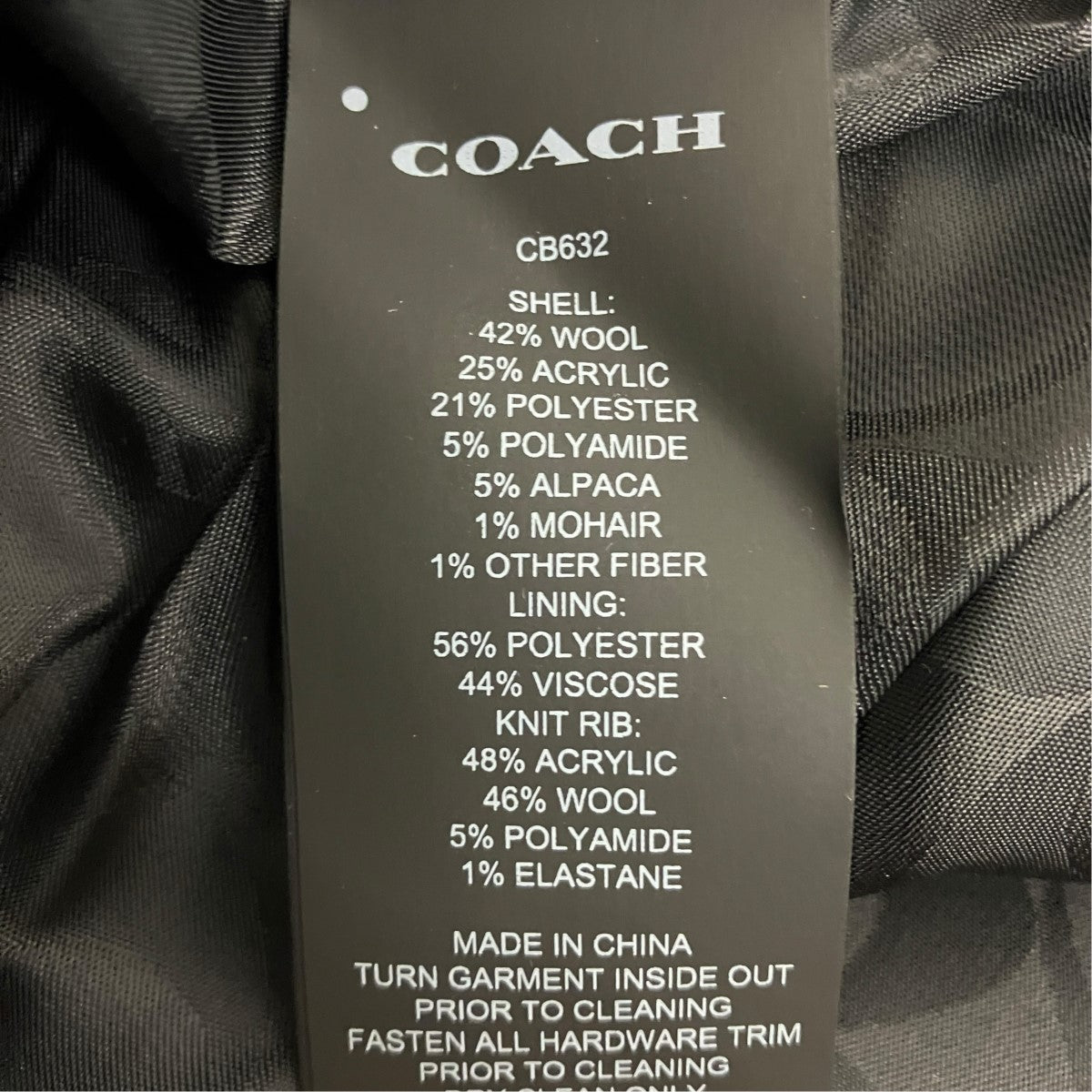COACH ロックボタンウールテーラードジャケット888-262-6224 古着・中古-8枚目のアイテム画像
