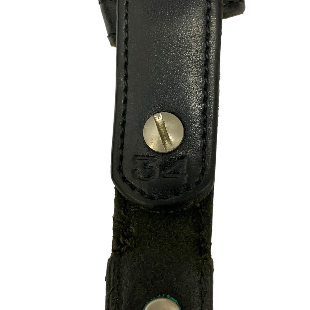 JOHN LAWRENCE SULLIVAN PIN BUCKLE LEATHER METAL BELTスタッズナローベルト 古着・中古-8枚目のアイテム画像