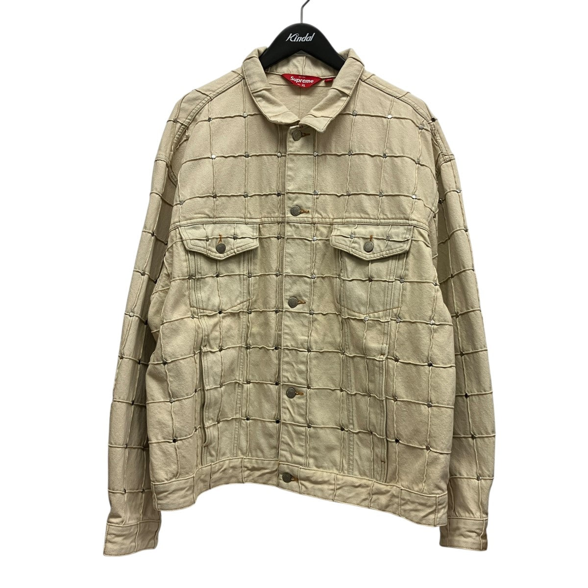 Supreme 25SSスタッズパッチワークデニムジャケットStudded Seam Denim Trucker Jacket 古着・中古-1枚目のアイテム画像