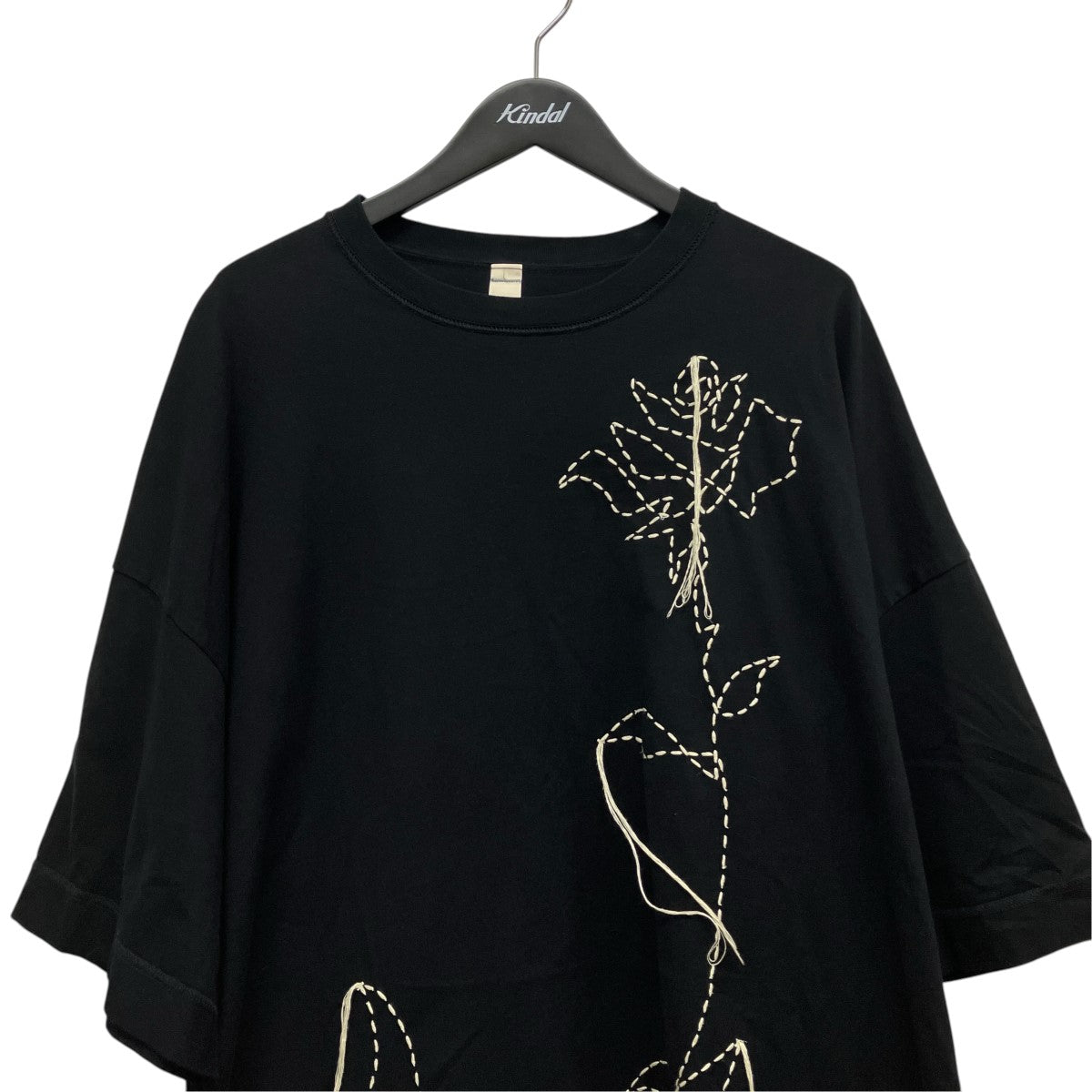 SHINYA KOZUKA 26SSTHE MOONED FLOWER IS STITCHED ON YOUR BODY刺しゅうTシャツ2601SK101D 古着・中古-3枚目のアイテム画像