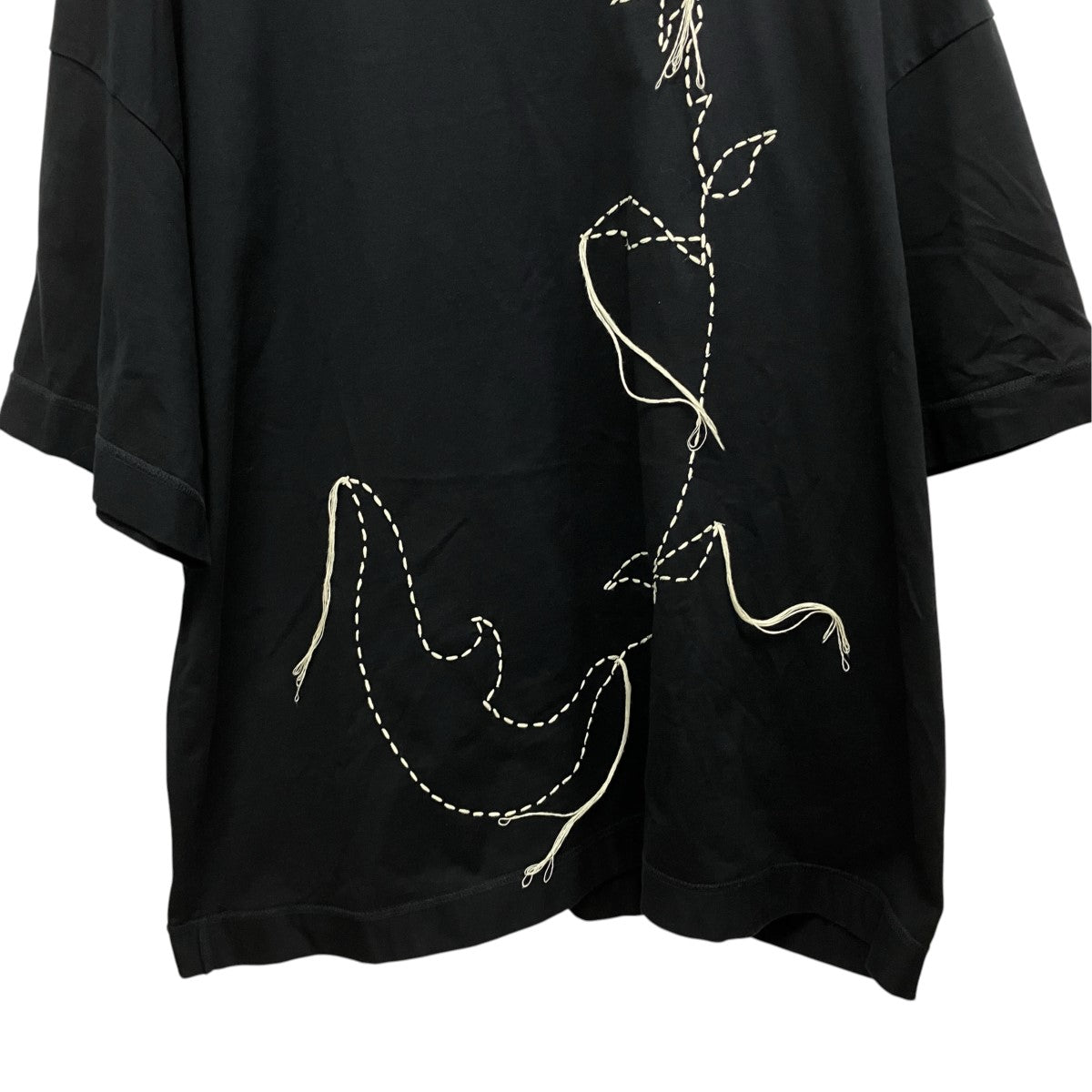 SHINYA KOZUKA 26SSTHE MOONED FLOWER IS STITCHED ON YOUR BODY刺しゅうTシャツ2601SK101D 古着・中古-4枚目のアイテム画像