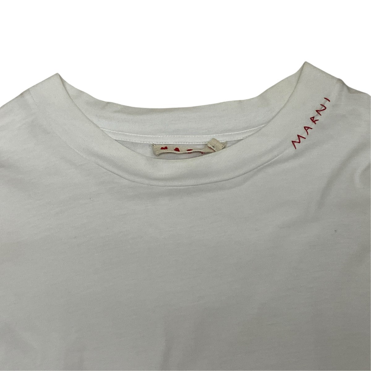 MARNI 25AW刺しゅうロゴTシャツHUMU02236X5 古着・中古-8枚目のアイテム画像