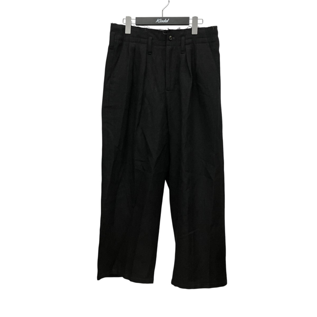 ANCELLM SHRINK WOOL WIDE SLACKSウールワイドスラックスANC-PT94 古着・中古-1枚目のアイテム画像