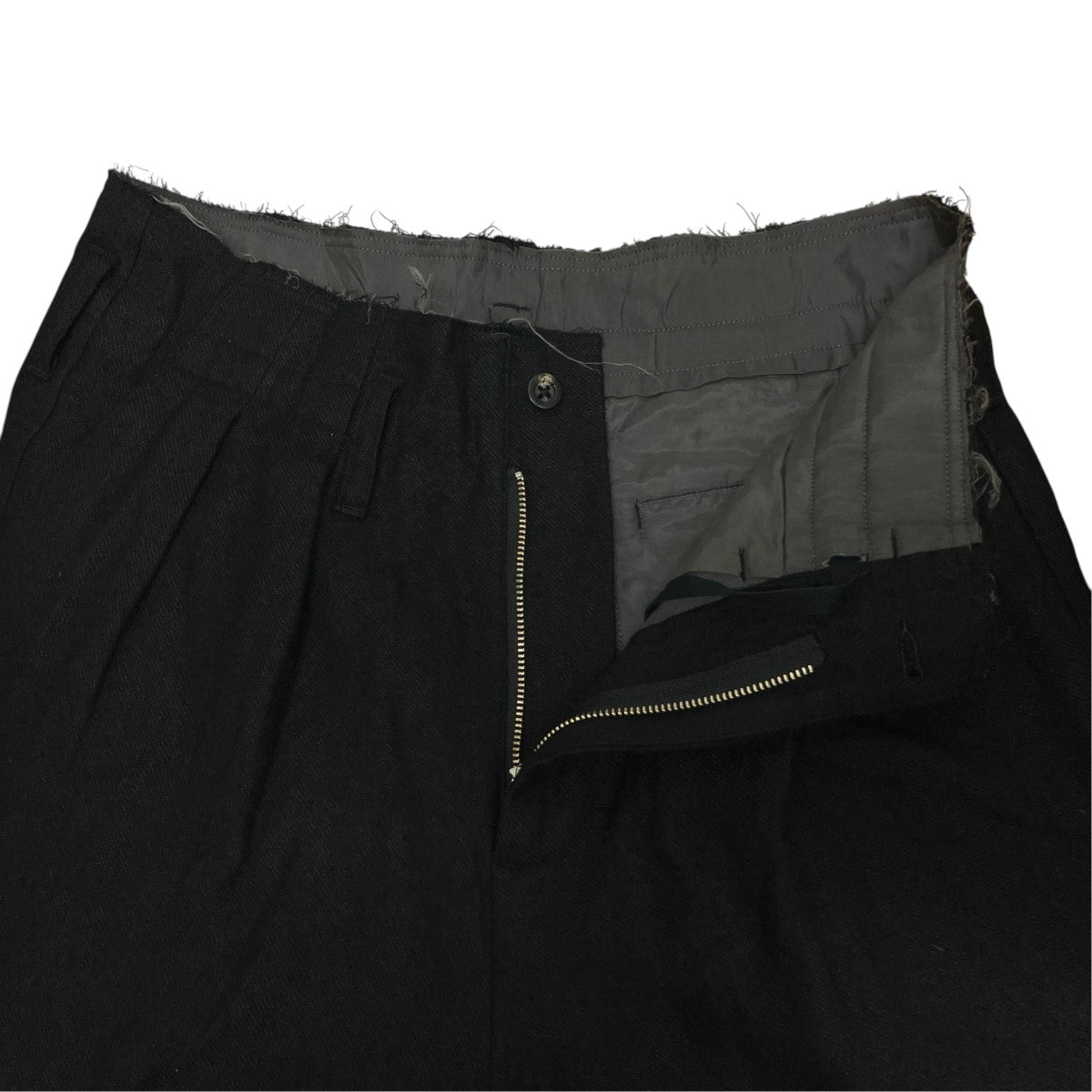 ANCELLM SHRINK WOOL WIDE SLACKSウールワイドスラックスANC-PT94 古着・中古-5枚目のアイテム画像