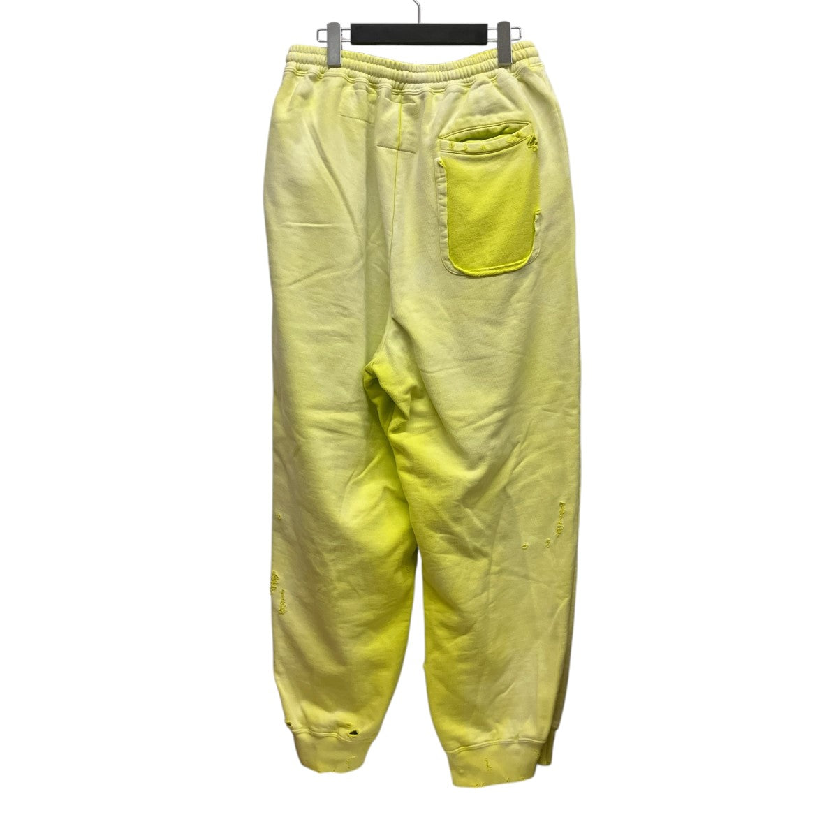 Maison MIHARA YASUHIRO 24AWSUN FADED PANTSダメージ加工ワッペンスウェットパンツA13PT543 古着・中古-2枚目のアイテム画像