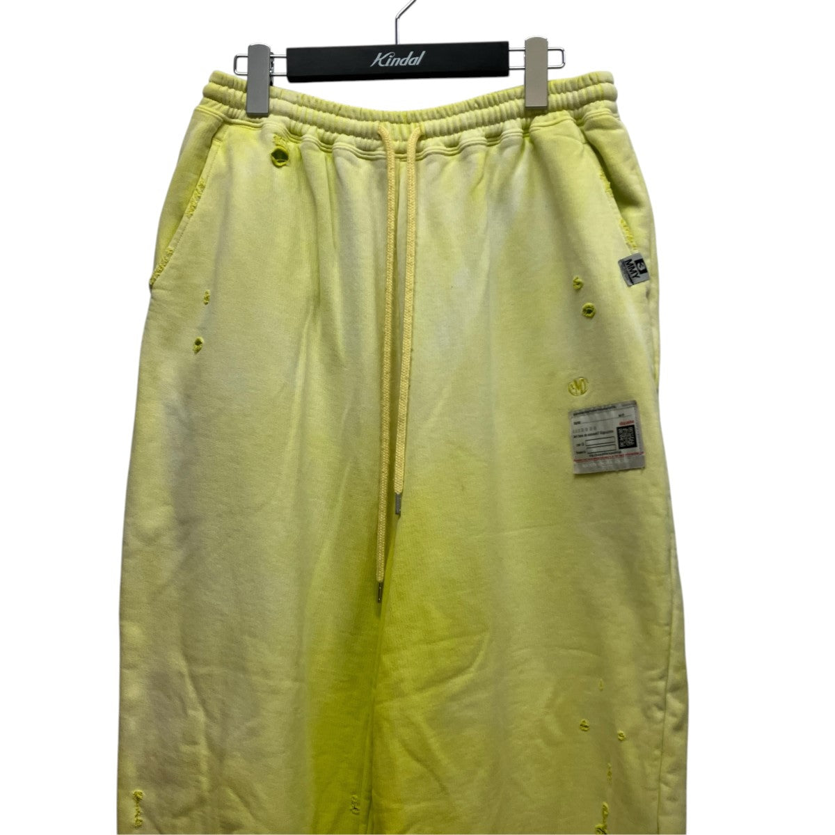 Maison MIHARA YASUHIRO 24AWSUN FADED PANTSダメージ加工ワッペンスウェットパンツA13PT543 古着・中古-3枚目のアイテム画像
