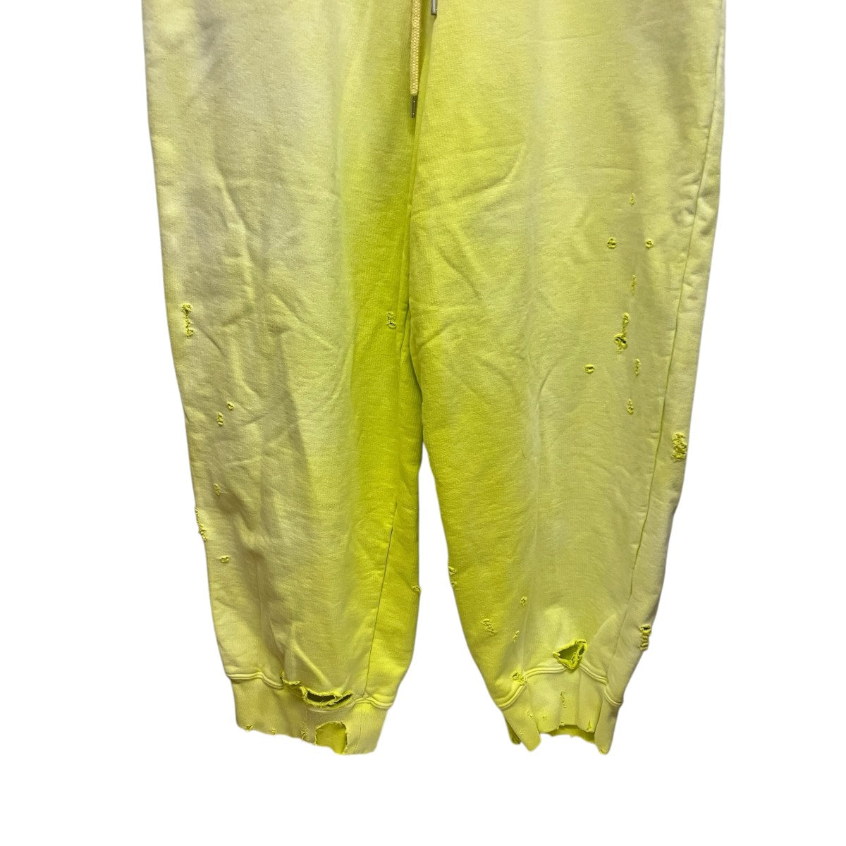 Maison MIHARA YASUHIRO 24AWSUN FADED PANTSダメージ加工ワッペンスウェットパンツA13PT543 古着・中古-4枚目のアイテム画像