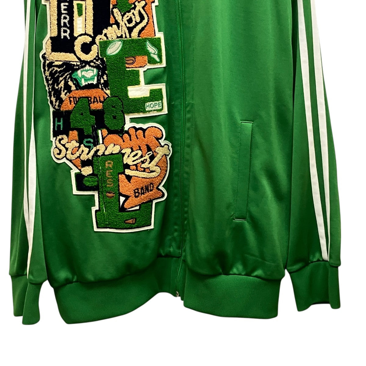 doublet×WISM CHAOS LETTERED PATCHES TRACK JACKETジップアップワッペントラックジャケット21AW55WMTT 古着・中古-4枚目のアイテム画像