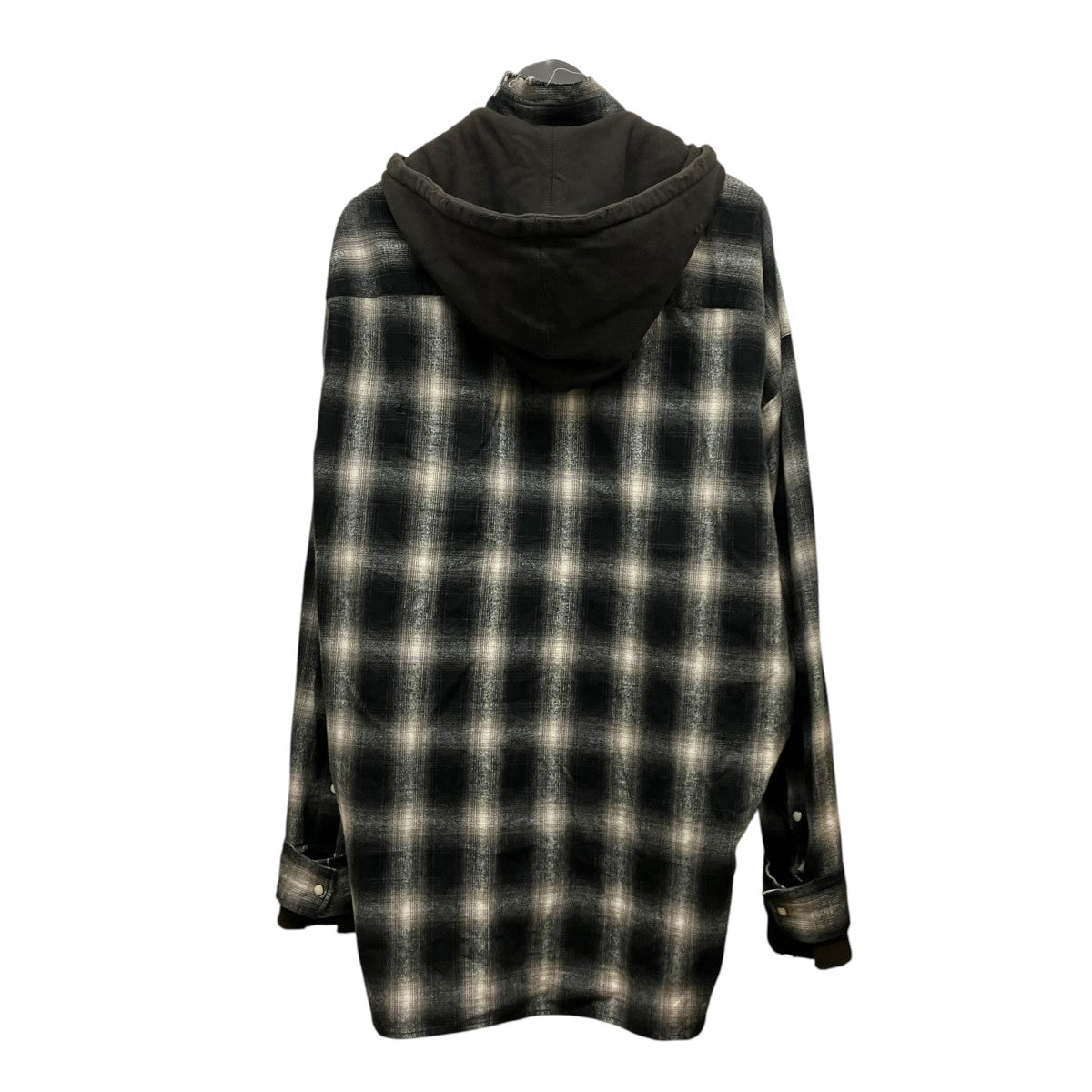 Maison MIHARA YASUHIRO スウェット パーカー チェック シャツJ13SH182 古着・中古-2枚目のアイテム画像