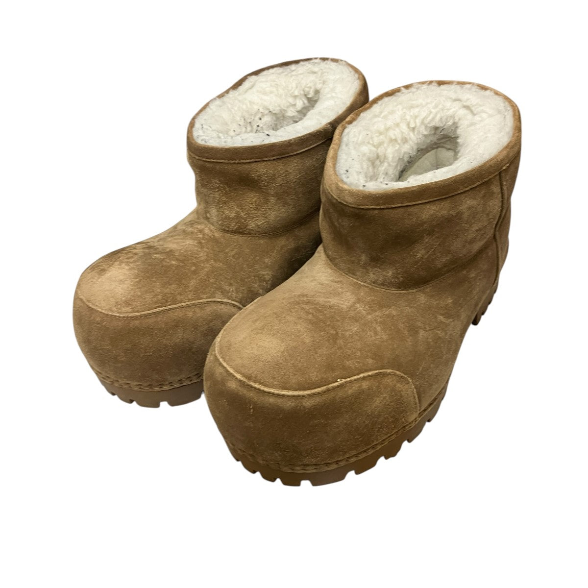 BALENCIAGA Alaska Fur Bootieスウェードボアブーツ 古着・中古-1枚目のアイテム画像
