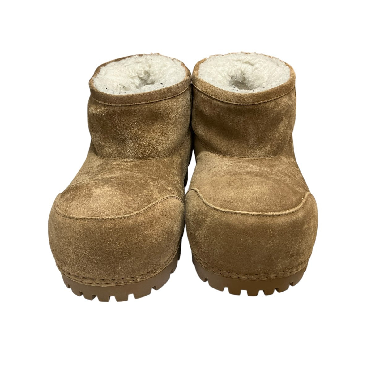 BALENCIAGA Alaska Fur Bootieスウェードボアブーツ 古着・中古-2枚目のアイテム画像