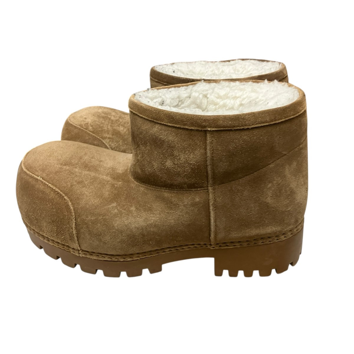 BALENCIAGA Alaska Fur Bootieスウェードボアブーツ 古着・中古-3枚目のアイテム画像